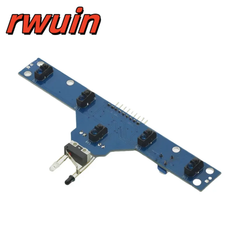 High Sensitivity Infrared Tracking Sensor Module 5 Road Obstacle Avoidance Patrol Line Detection Module 5 Major Functions