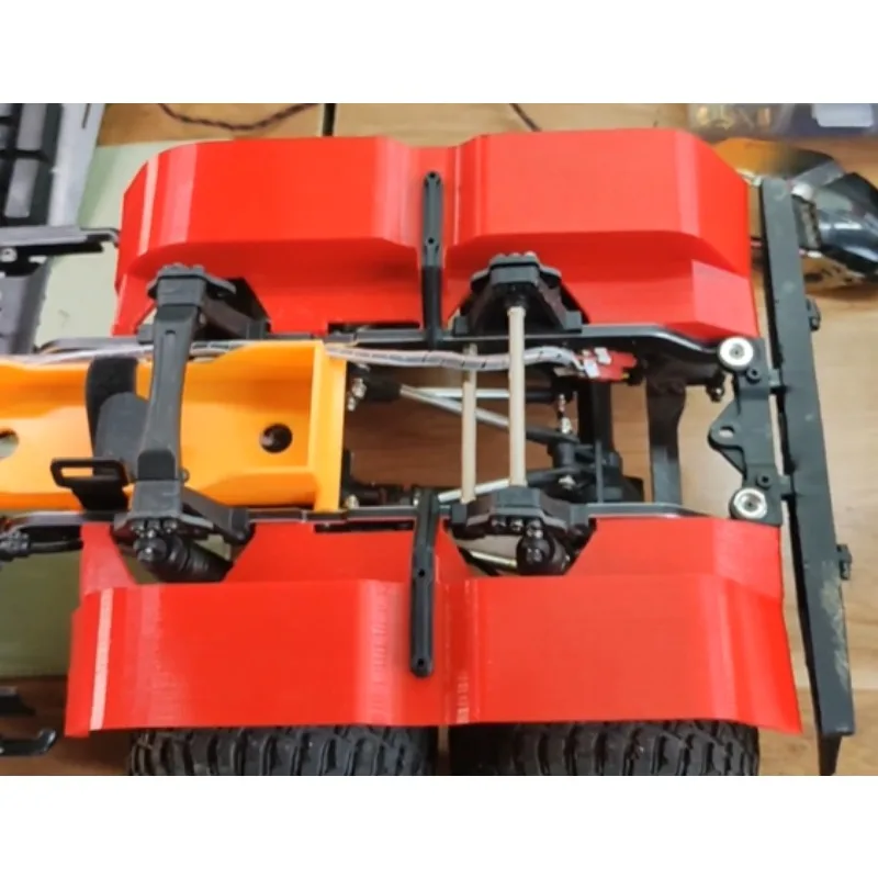 YK6101 1/10 스케일 RC 크롤러 액세서리용 3D 프린팅 후륜 웰 라이너 TPU 소프트 소재 3mm 두께 업그레이드 볼트온 장착