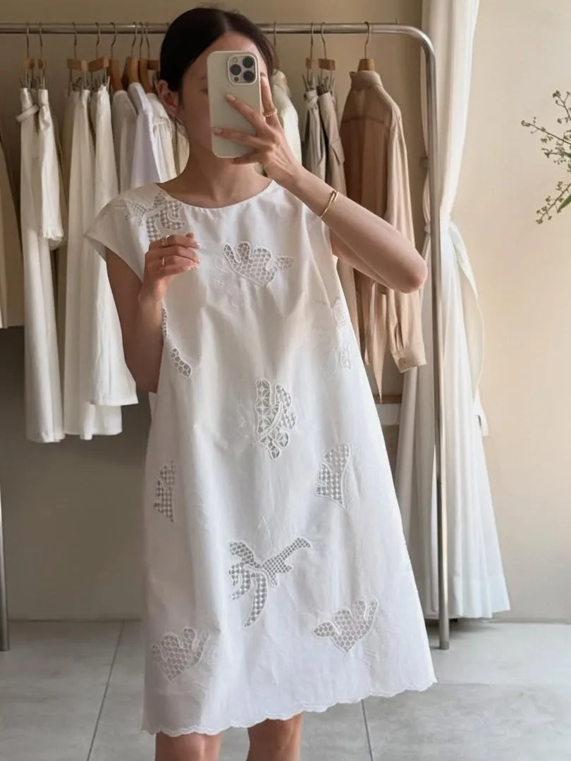 Retro Hooked Floral Svel Vest Dr Women's A-Line Ele  Skirt Korean Sle Ci Commute Summer New Design