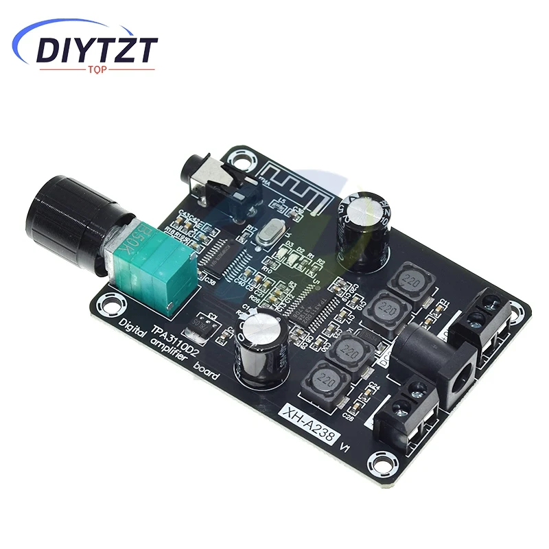 

DC12-24V XH-A238 Universal Amplifier Board Bluetooth 5.0 TPA3110D2 Audio Amplifier Dual Channel 30W*2 HiFi Stereo Home Amplifier