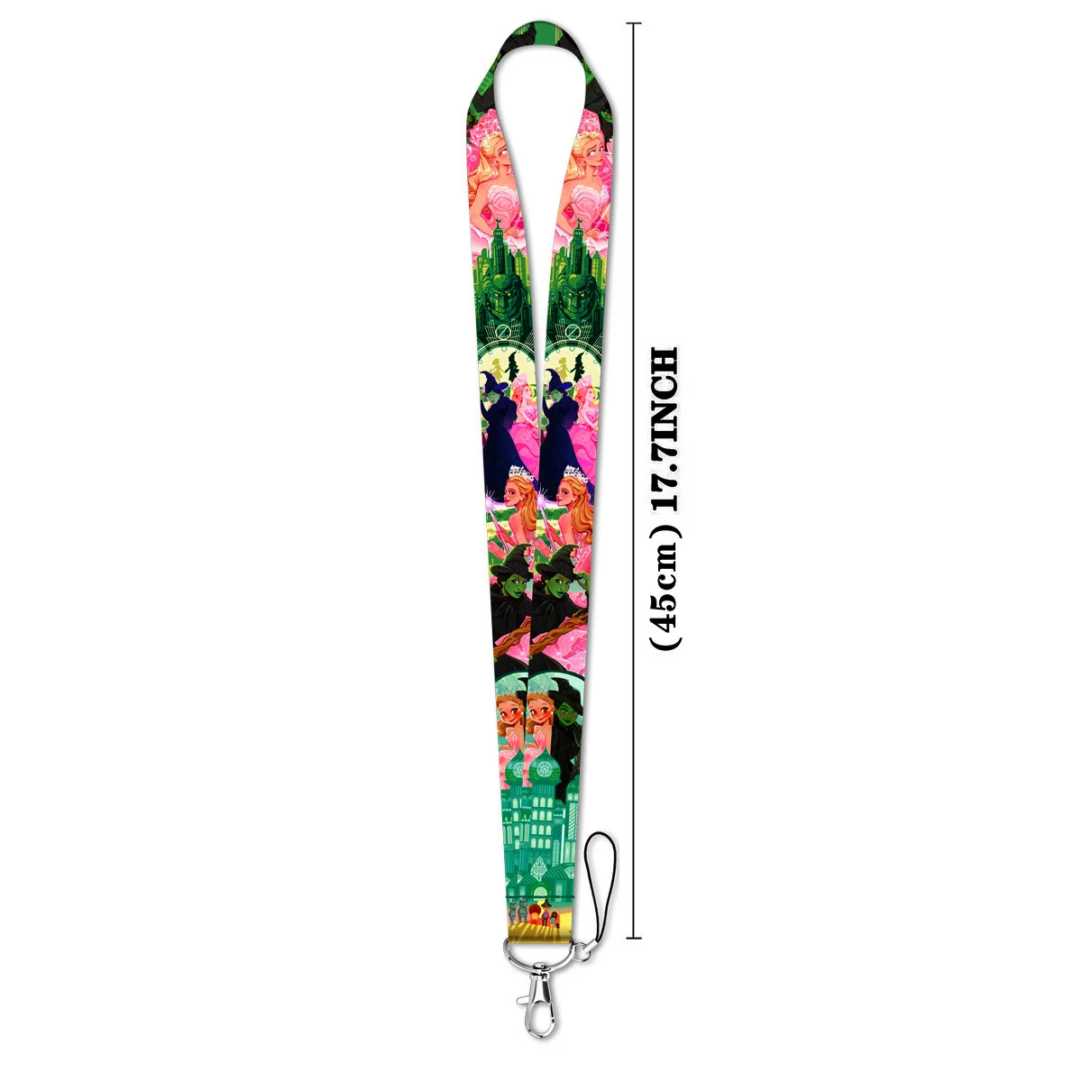 Movie Witch Credential Holder Princess Neck Strap Keychain Lanyard Credit Card Holders DIY Hanging Rope Keyring Accessories Gift