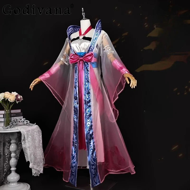 

Honglian Headwear Coswear Dress Full Set Women's Tianxing Dress and Coat Suits Female New Style Full Dress Outfits