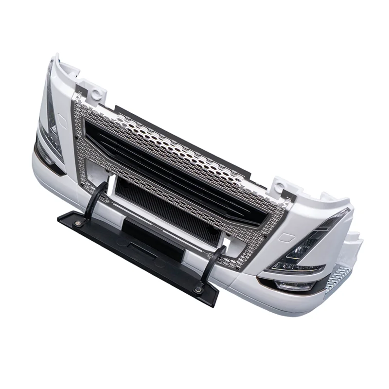 1:14th Scale RC Truck Plastic simulation Front Grille Kit with Headlights for Tamiya for VOLVO FH16 750 Model Car DIY
