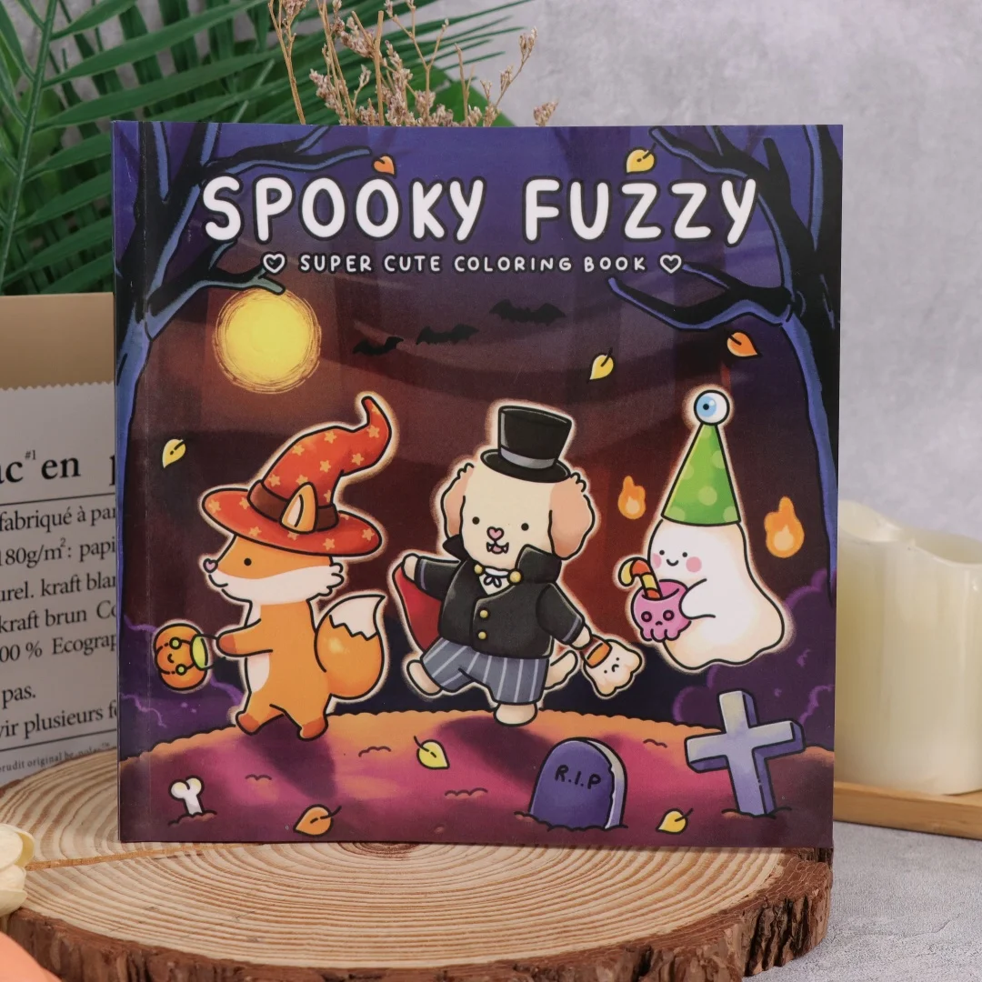 Spooky Fuzzy: كتاب تلوين لطيف ومخيف للبالغين والمراهقين للاسترخاء