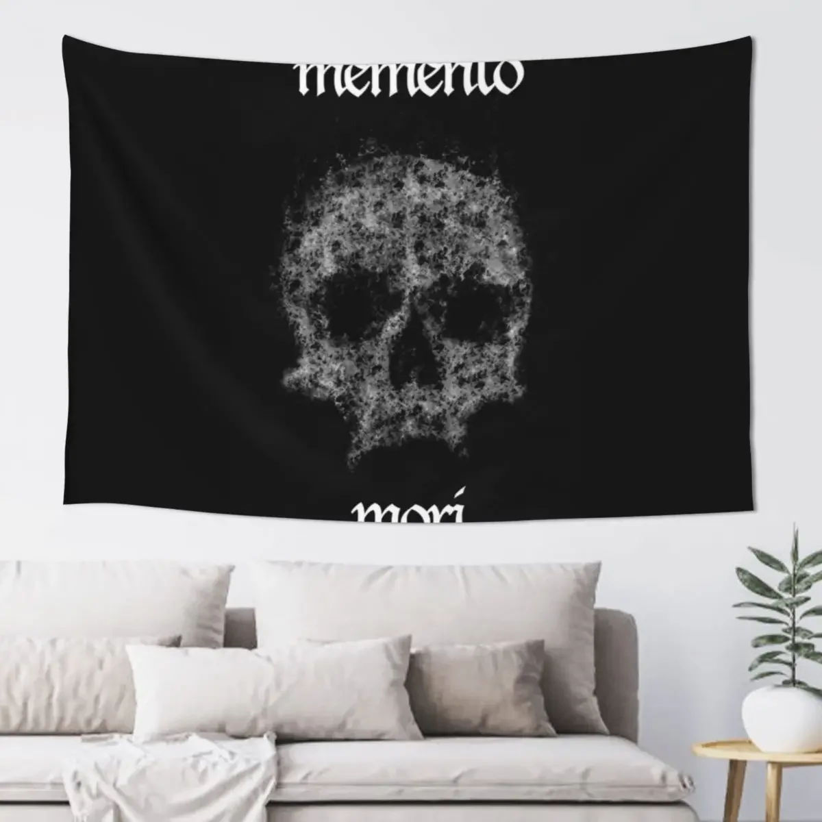 

Memento mori skull by Brian Vegas Tapestry Decoration Aesthetic Wall Hanging Decor Decoration Bedroom Tapestry