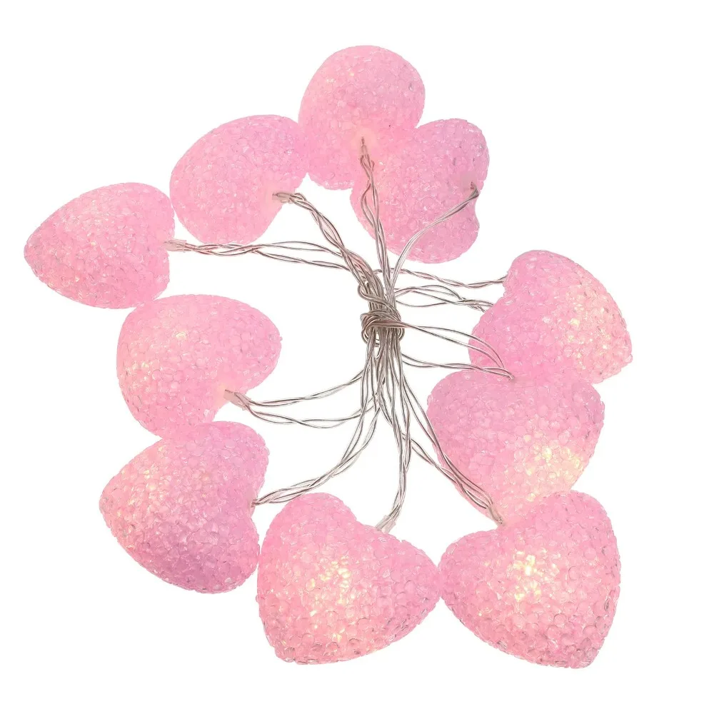 

USB Port Heart Curtain Fairy Light Love Creative Valentine Day LED String Lights Beautiful Romantic LED Atmosphere Light Wedding