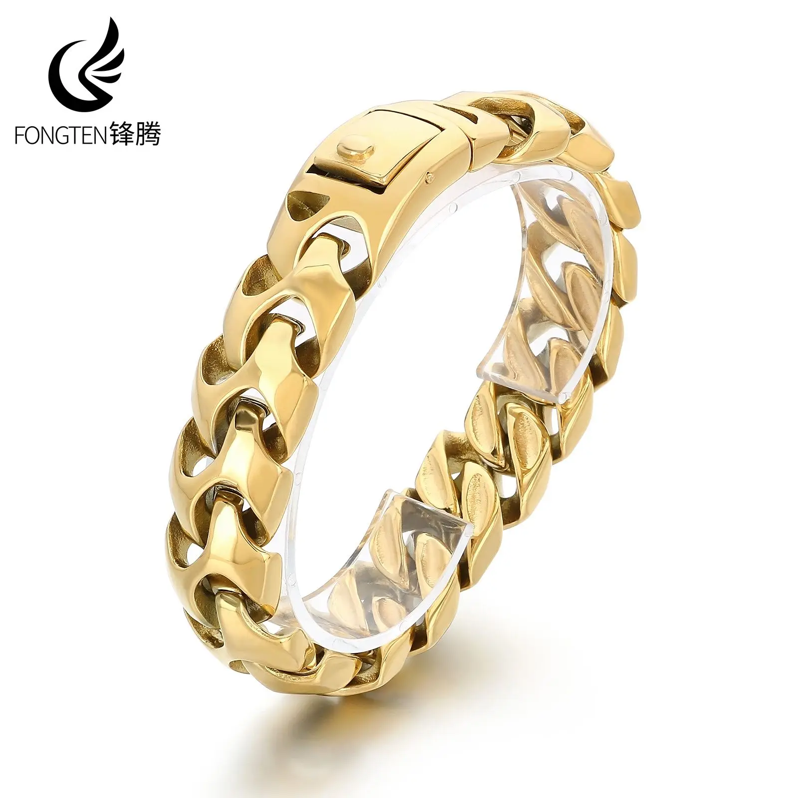 Fongten Fongten Retro Twisted Braid Men Bracelet Silver Color Stainless Steel Wristband Bangle Bracelets For Men Jewelry ﻿