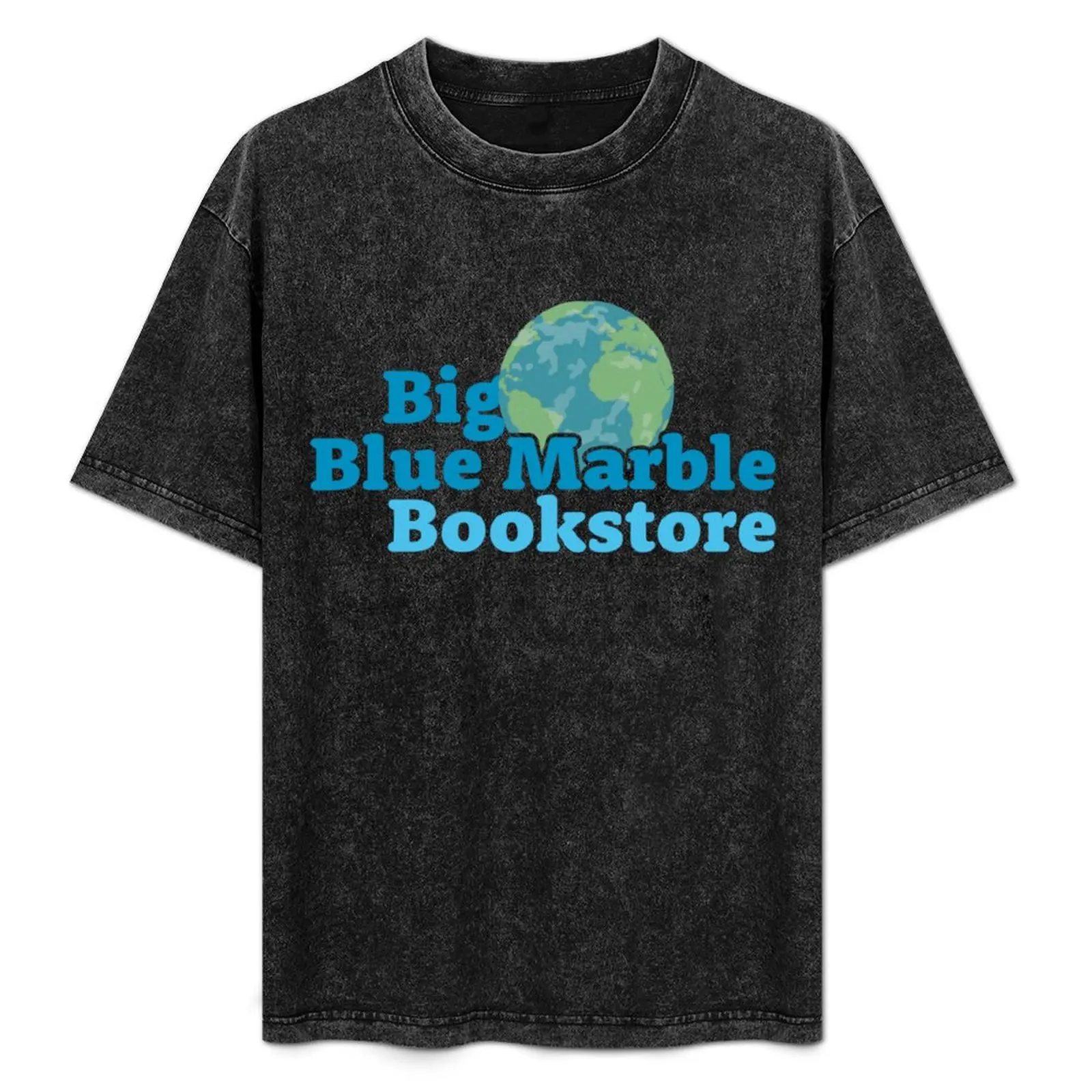 

Big Blue Marble Bookstore T-Shirt for a boy oversized blacks plus sizes Short sleeve tee men