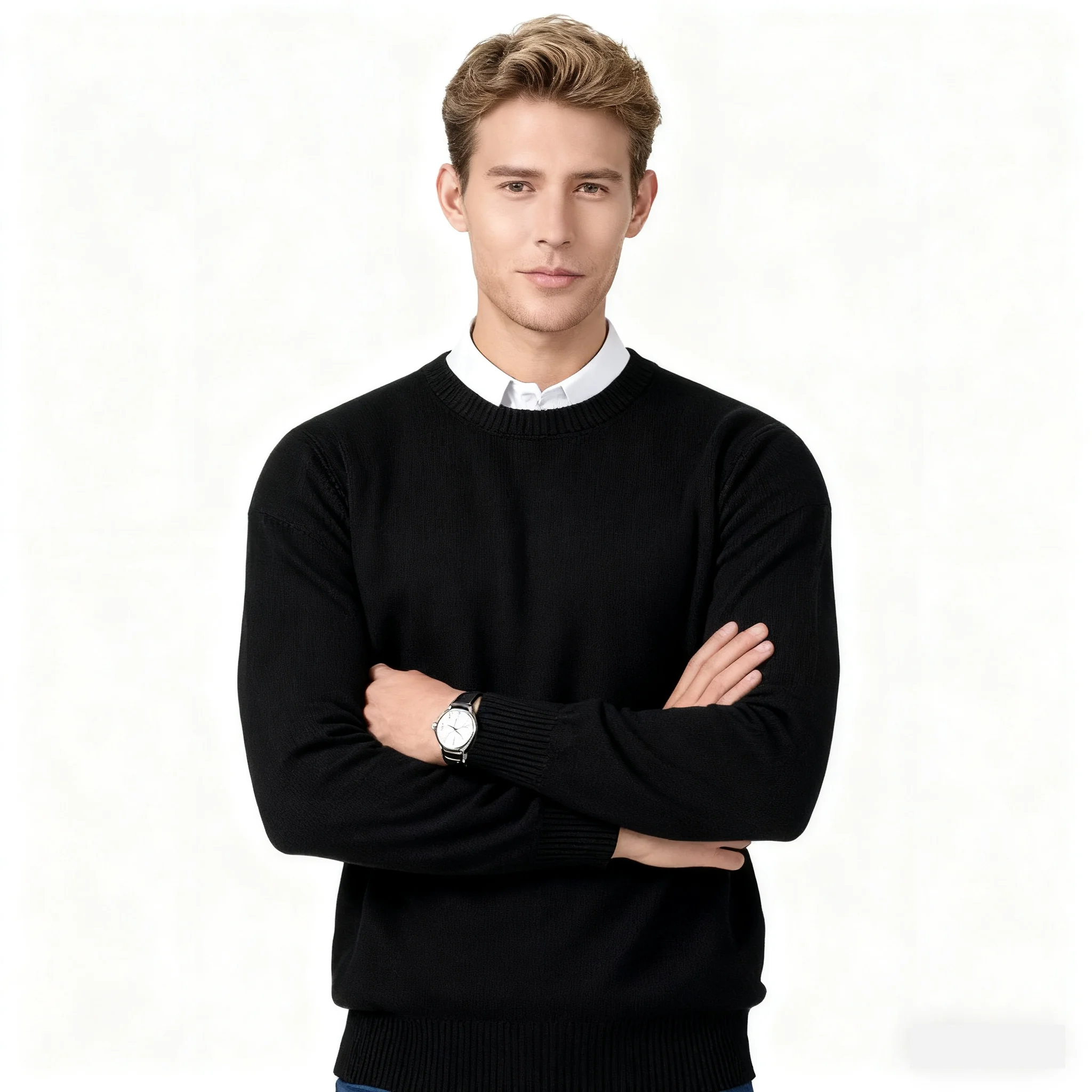 black O-Neck