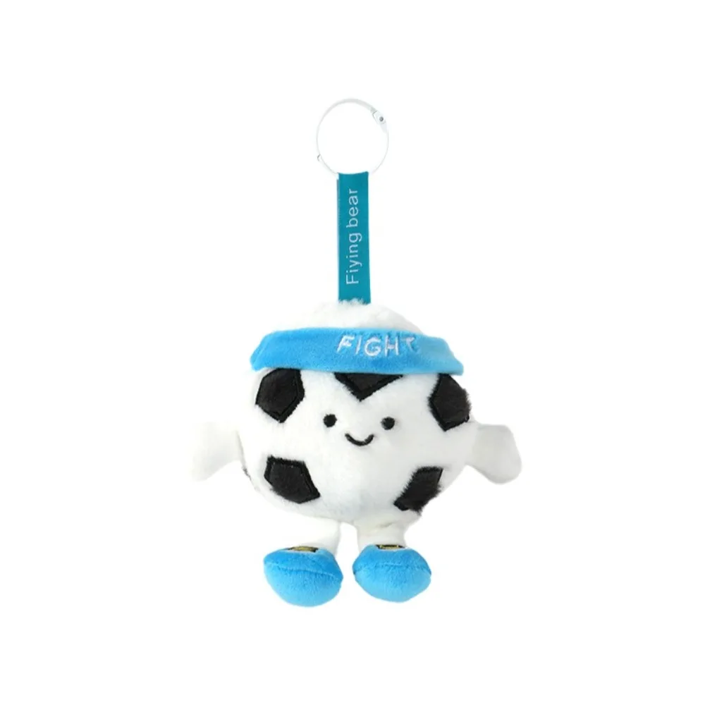 New Creative Baseball Keychain Furry Soft Football Plush Toys Fun Toys Cute Ball-shaped keychain Friends Gifts