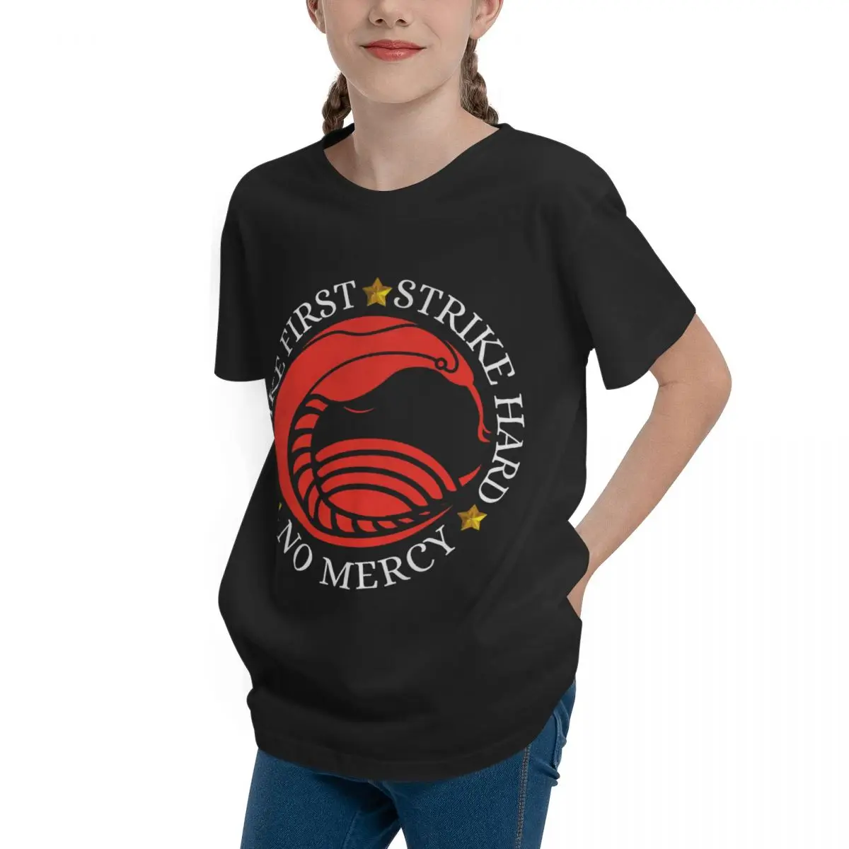 Cobra Kai Hawk Hawk Cobra Kai Strike First Strike Top quality Tees Vintage Humor Graphic Home Modern Adolescents T-Shirt