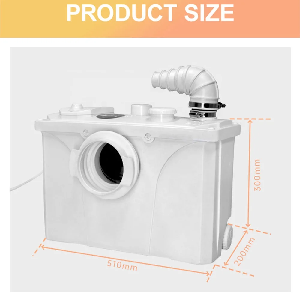 ปั๊มสุขภัณฑ์แบบดูดแยกชิ้น FLO700 สำหรับโถสุขภัณฑ์ญี่ปุ่น แบบยกสูง ใช้งานได้ยาวนาน ระบบกดน้ำสองระดับ 3 ลิตร / 6 ลิตร