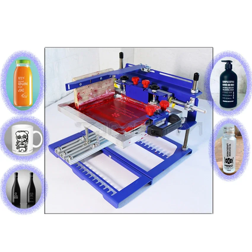 SPE-A Type QMH170 Curved Screen Printing Machine Manual Screen Printing Machine Steel Plate Press Silk Screen Printing Station