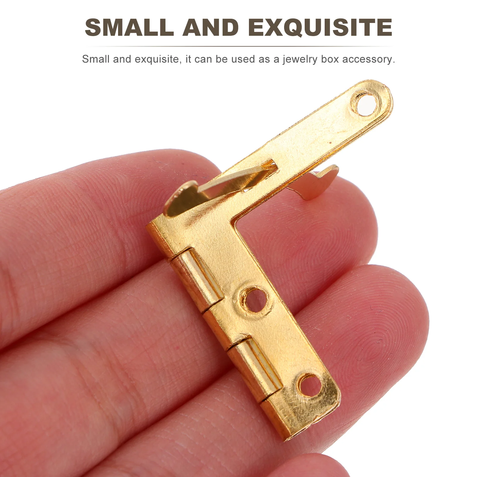 

50Pcs Durable Iron Hinges Jewelry Box Accessories Easy Install for Gift Wooden Chests Household Hardware Gift Box Hinges