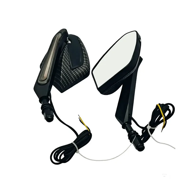 LED-Rückspiegel, Motorrad-Seitenspiegel, 12V, mit integriertem Blinker für Harley Dyna Softail Street Glide Road King Road Glide – Detail 9