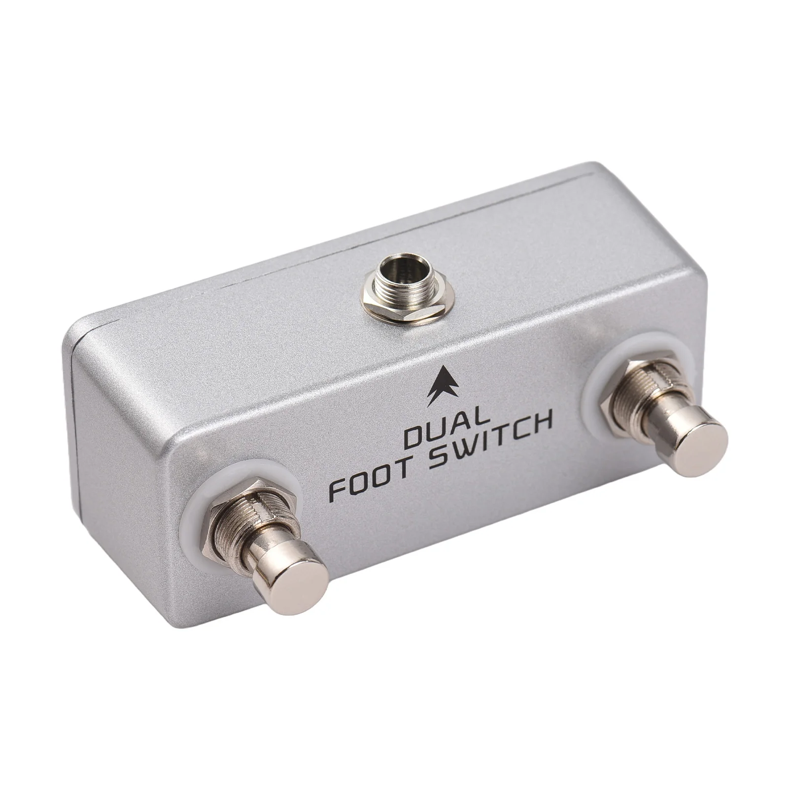 Dual Footswitch Amp Channel Footswitch Locking Function Aluminum Alloy 6.35mm Stereo Output Latching Foot Switch Pedal 