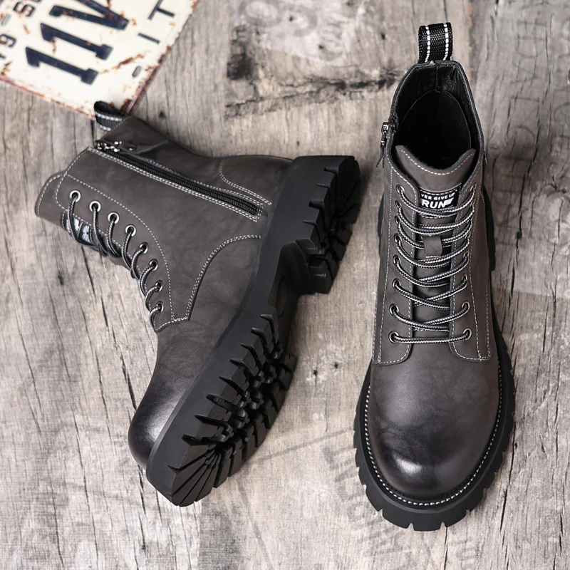 

Original Brand Autumn/Winter Trekking Sneaker Comfortable Zipper Hiking Boot Top Quality Anti Slip Outdoor Walking Shoe 37-46