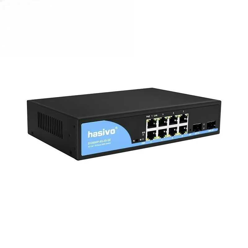 8*1000M Port PoE Smart Managed Ethernet Switch With SFP