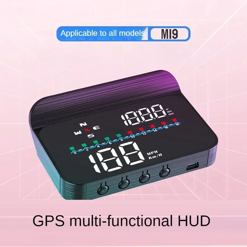 

Car GPS Head Up Display Universal Off Road HUD High Definition Vehicle Speed And Altitude Intelligent Display Screen