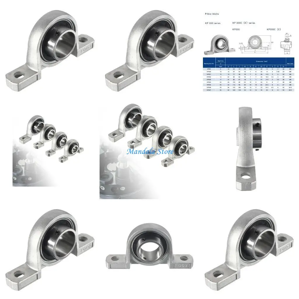 

U2JC Pillow Block Bearing Diameter 20/25/30Mm Bearing Base Kp004 Kp005 Kp006 KP007 Pillow Block Bearing Replacements