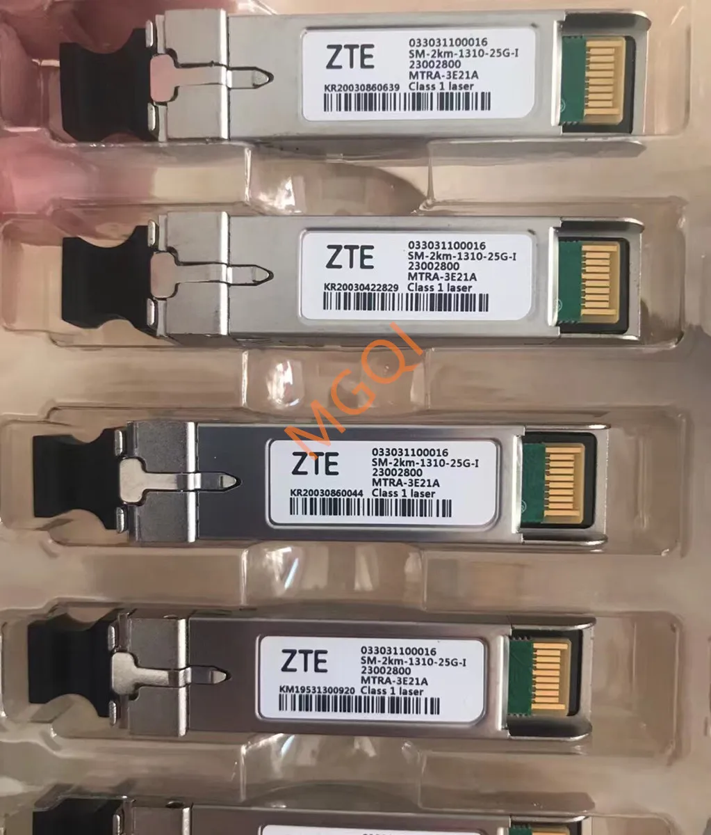 

SM-2km-1310-25G-I/MTRA-3E21A/QSFP28/033031100016/1310nm ZTE Single Mode LC QSFP Fiber Optical