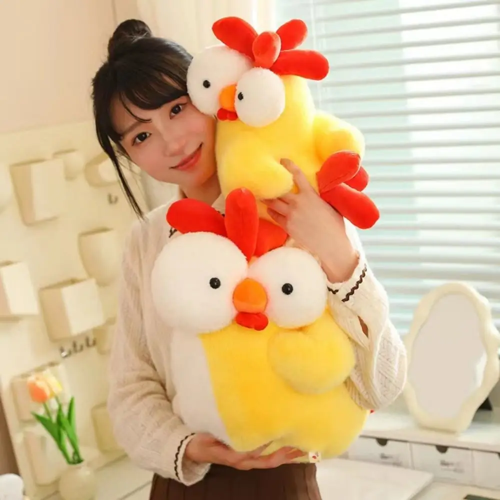 Realistic Chicken Chicken Plush Toy Soft Stuffed Chick Soft Pillow Huggable Cartoon Chick Stuffed Dolls Room Decor