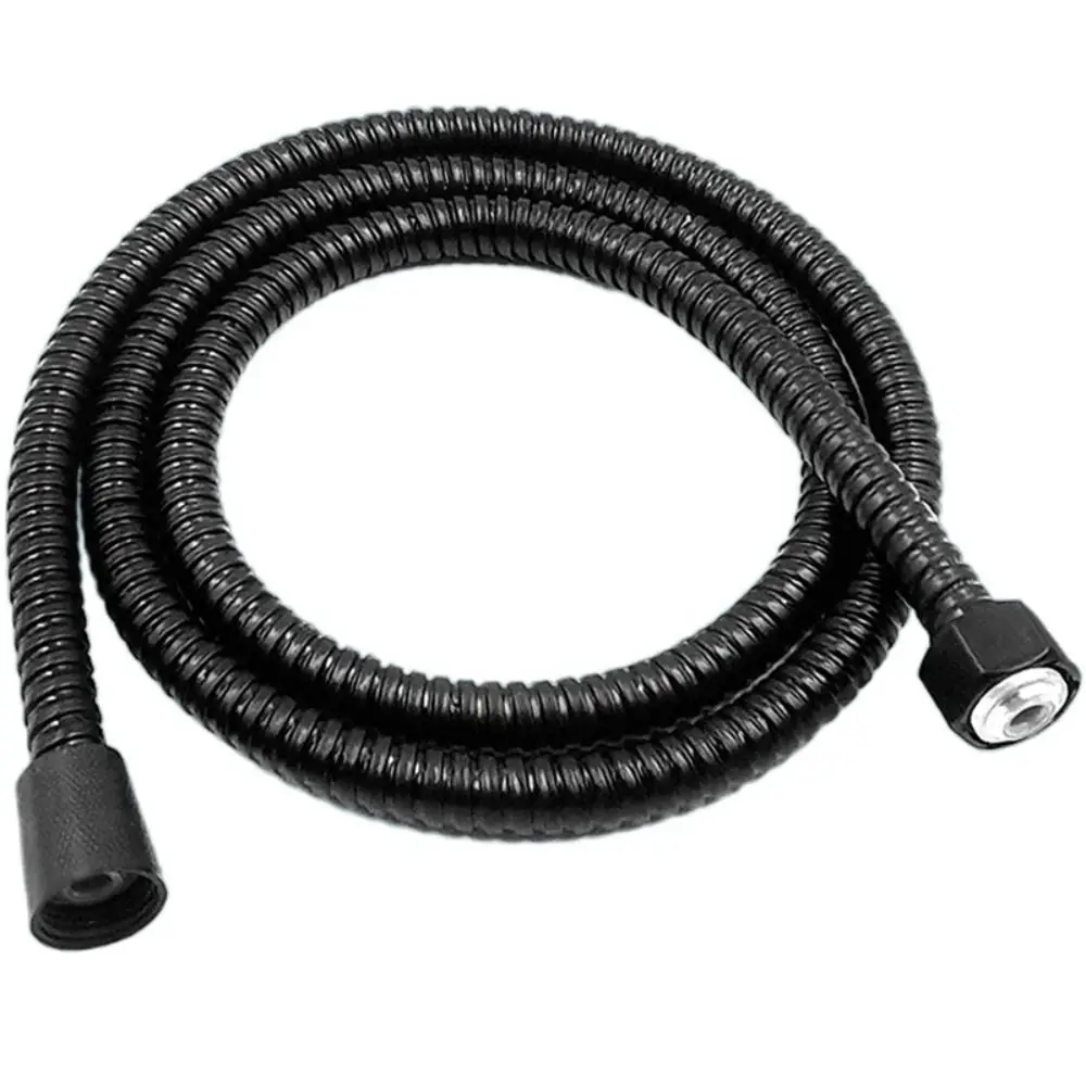 

Черный ручной душевой шланг из АБС-пластика, универсальный интерфейс, гибкая противозамоточная взрывозащищенная душевая трубка, аксессуары для ванной комнаты