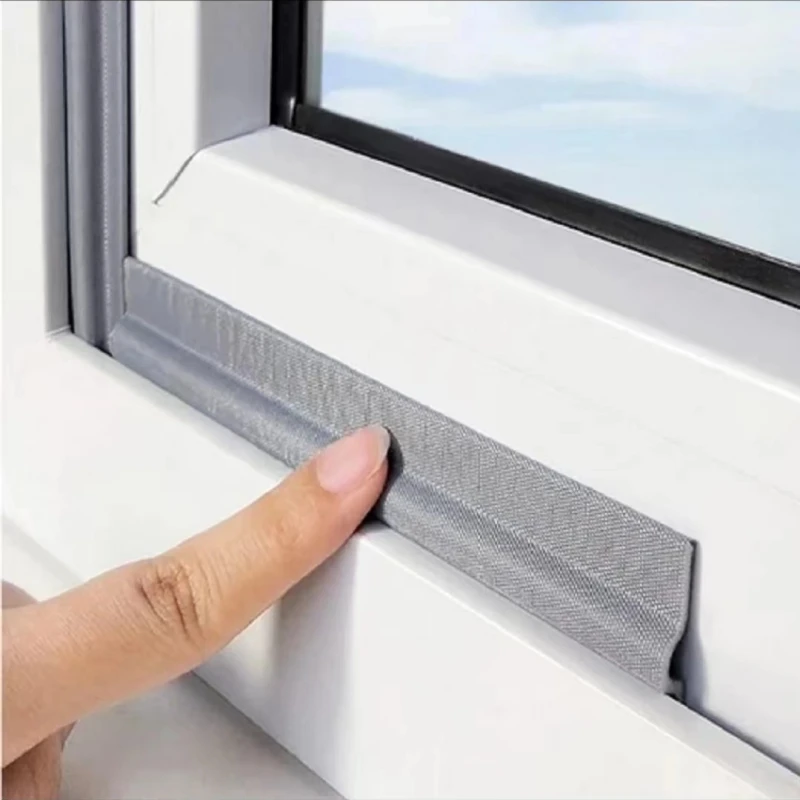 20M Sliding Door/Window Sealing Strip Plastic Steel Window Aluminum Alloy Windshield Window Self Adhesive PU Foam Weather Strip