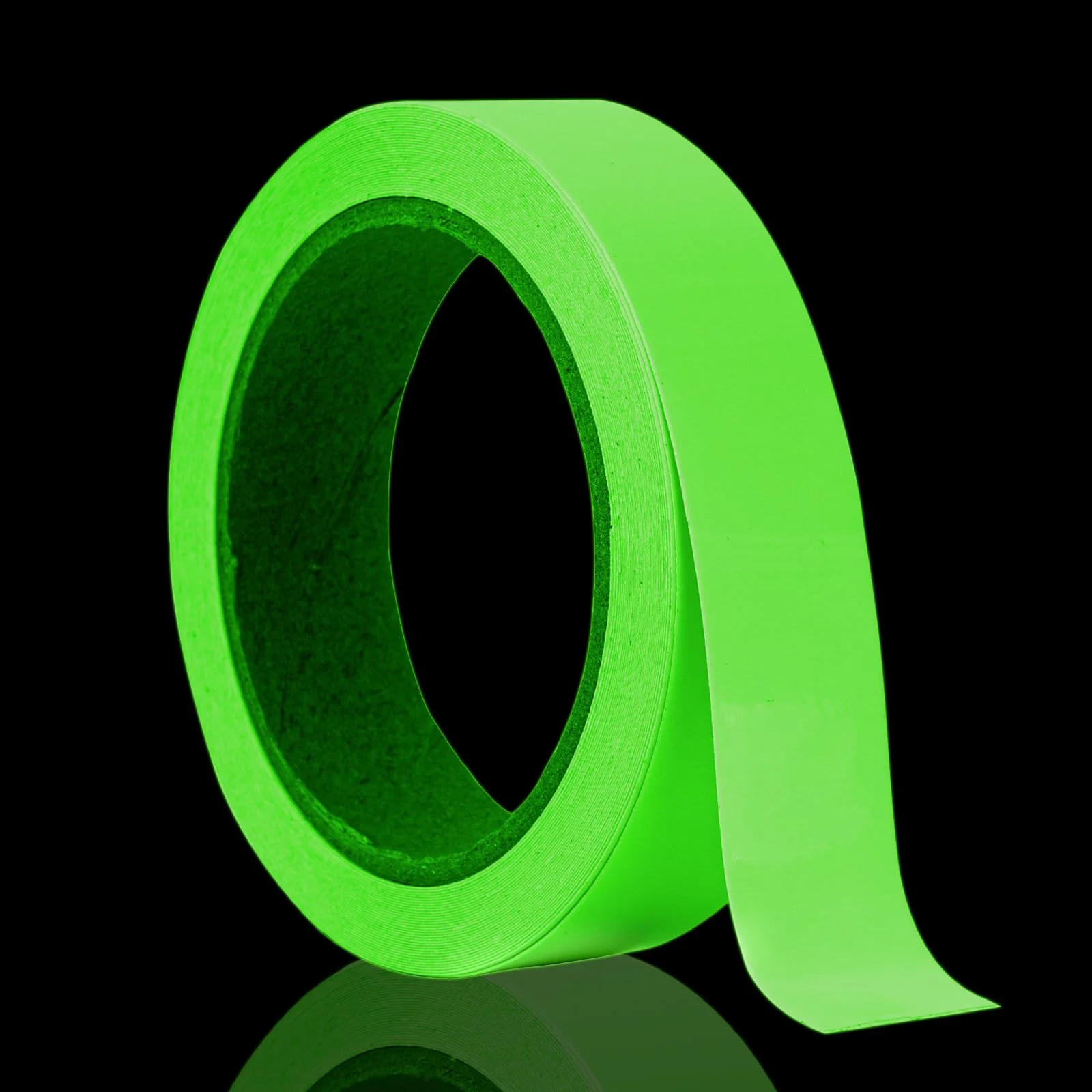 1 Roll of Glow-In-The-Dark Tape, Adhesive Tape for Night Visibility, Safety Warning Tape for Security, And Home Decor