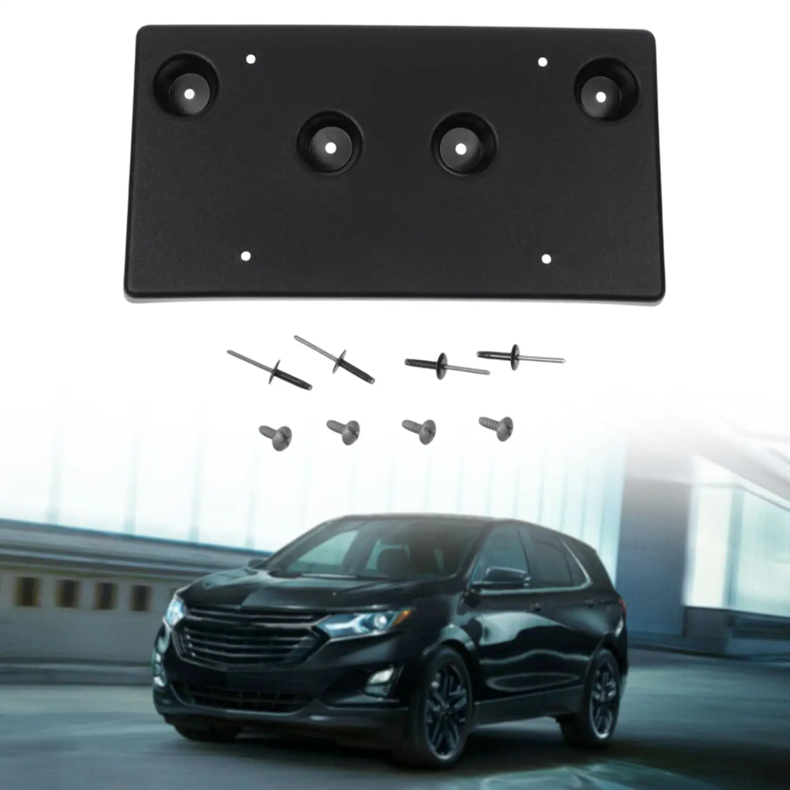 

Generic Car Front License Plate Frame Holder for Truck SUV Car Simple Assembly