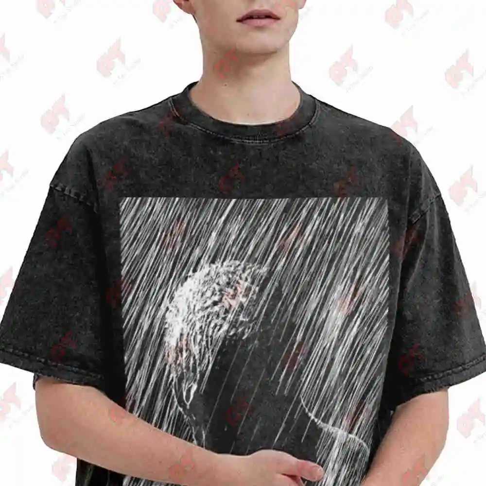 Like Tears In Rain Vintage Washed Tee Pure Cotton T-Shirt