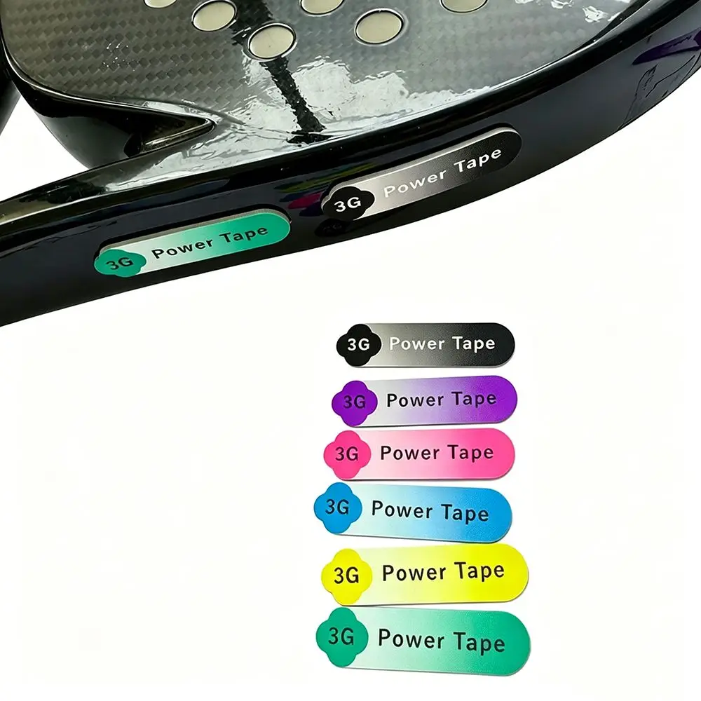 Gradient Color Pickleball Racket Weight Tape Multicolor Adhesive Backed Tennis Racket Weighted Sticker Self-Stick 3G Weight