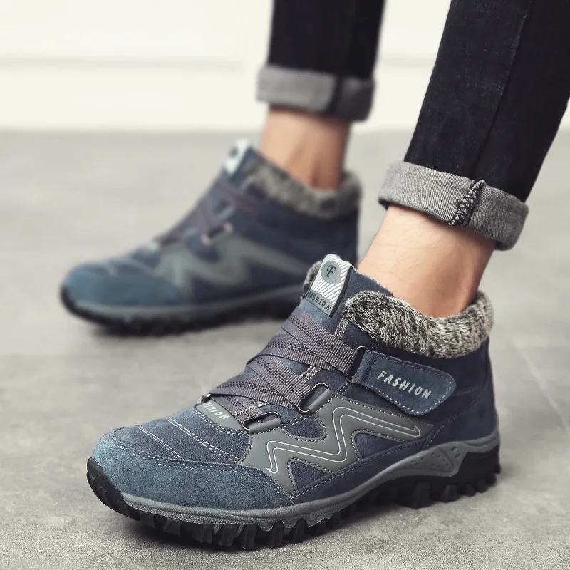 

Thick and Warm Snow Boots Winter Fleece Cotton Shoes Lightweight and Wear-resistant Casual Shoes Outdoor Women's Hiking Shoes