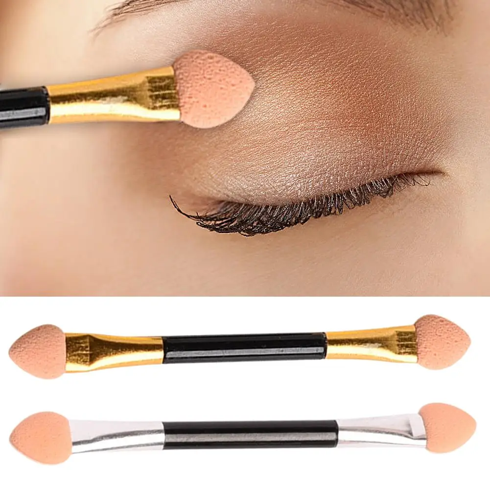 1pcs Small Portable Double-ended Sponge Eye Shadow Stick Mini Eye Shadow Brush Eye Makeup Brush Sponge Stick