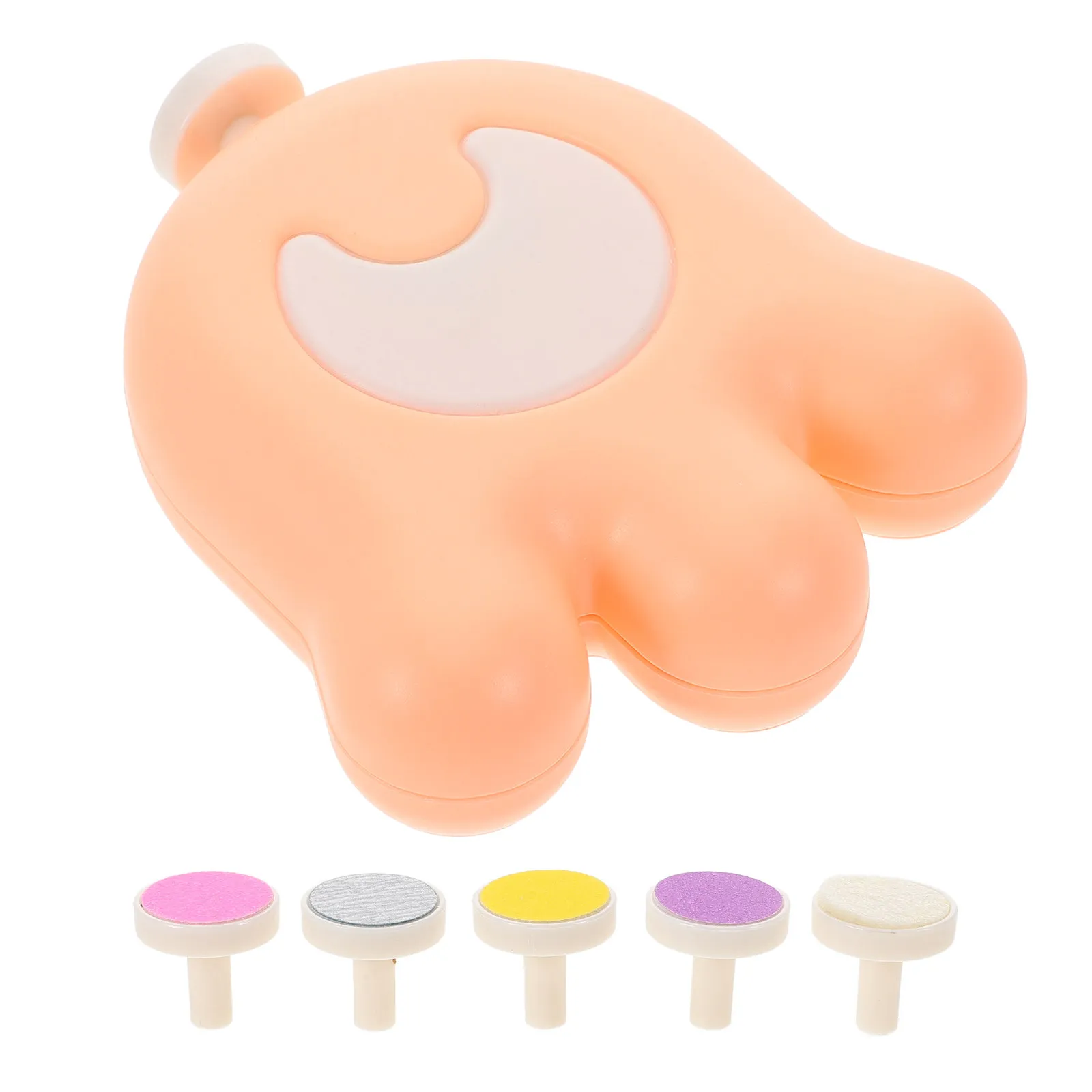 

Baby Nail Trimmer Kit Silent Motor Safe Infant Toddler Grooming Set 5 Grinding Heads Newborn Automatic Nail