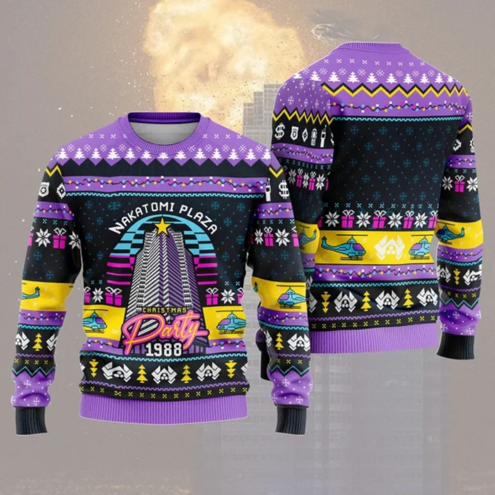 

Christmas Party 1988 Ugly Sweater Boy Girl 3d Printed Die Hard Movie Christmas Sweater Sweatshirt Nakatomi Movie Holiday Sweater