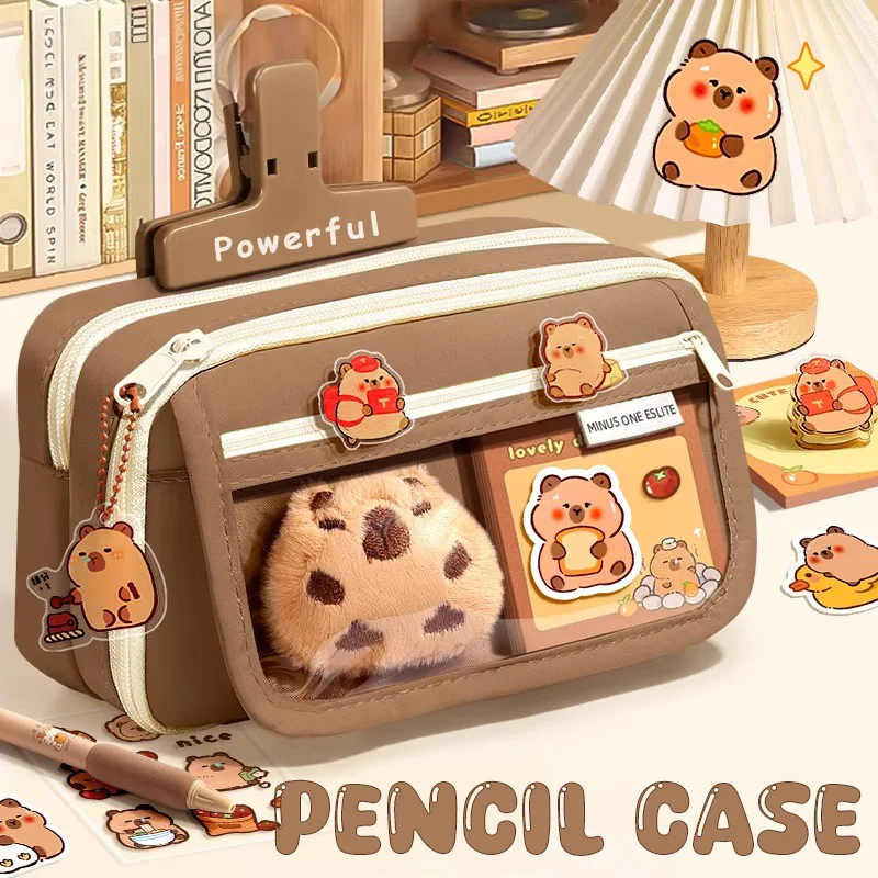 Kawaii Large Capacity Pencil Capillary Cases For School Bag Pouch Box Back to School Supply Supplies Girl Kit Cute Stationery