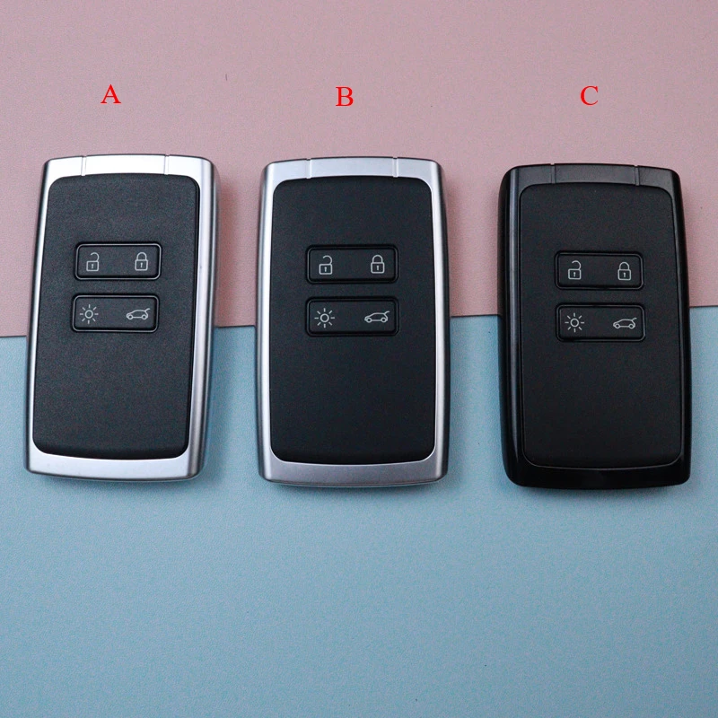 4 Buttons Car Key Housing Key Case Shell for Renault Megane Talisman Captur Espace Koleos Kadjar Clio 2016 2017 2018 2019 2020+