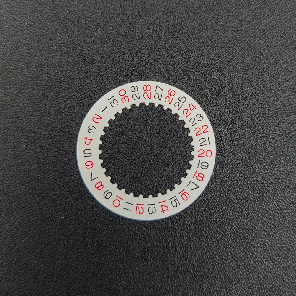 For Shanghai 3135 movement New Date at 3H calendar Mod Datewheel Disc Parts Black Red Yellow Disc 3135 Watch Movement Parts