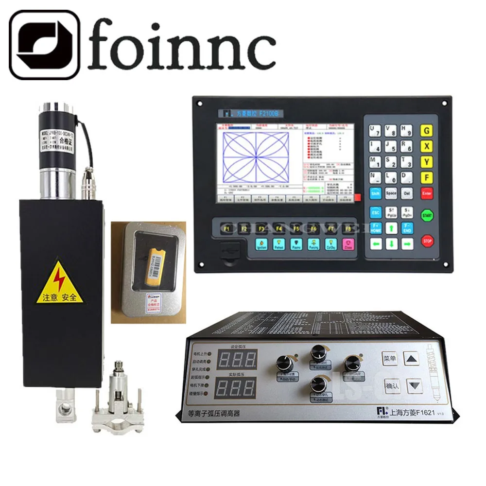 

Plasma Controller Kit F2100b 2-axis Cnc System + F1621 Torch Height Controller/lifter Jykb-100 24vdc/fastcam Nesting Software