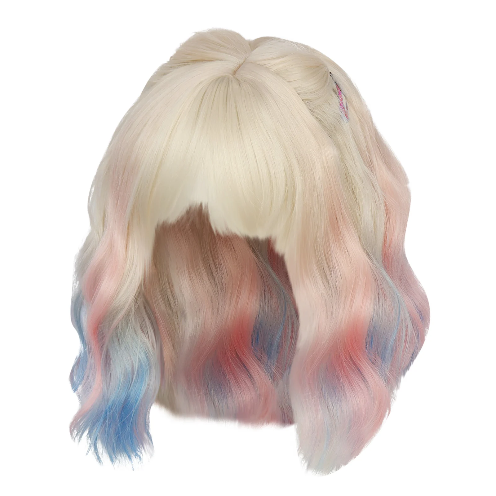

Pinks And Blue Wig Short Wavy Wig Halloween Costume Wigs For Women Pinks And Blue Wig Short Wavy Wig Halloween Costume Wigs For