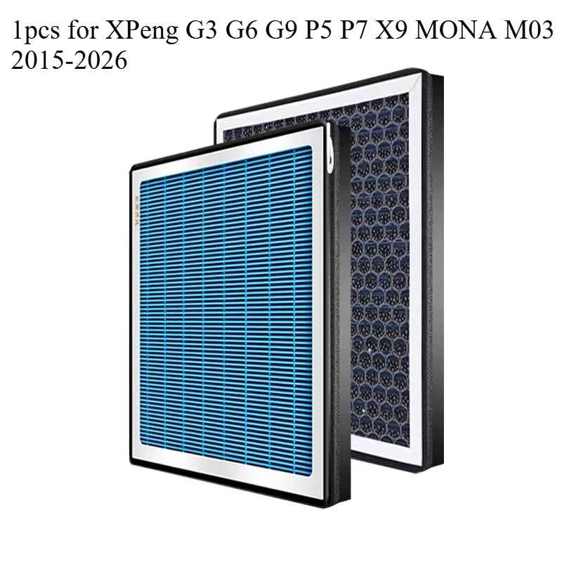 

1 шт. для XPeng G3 G6 G9 P5 P7 X9 MONA M03 2015-2026: Сменный салонный фильтр кондиционера с активированным углем