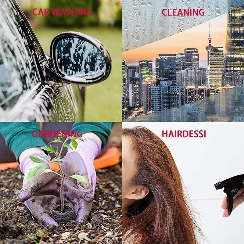 Garrafas de spray de água para limpeza de garrafas de spray de água garrafas vazias pulverizador de gatilho para jardinagem refrescar ar, 500ml