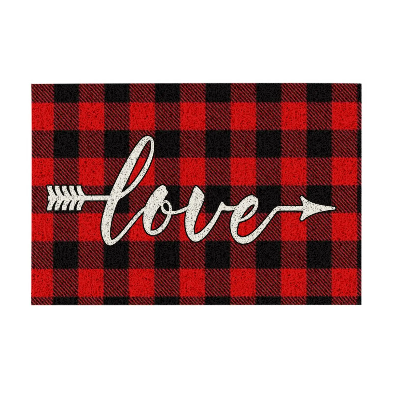 Love Pattern Doormats Welcome Outdoor Entrance Floor Mat Christmas Valentine's Day Decorations Door Mat Rubber