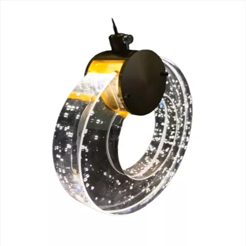 Pendant Arc Ring Bubbles Crystal  Golden Top 110V/220V Sconce Luminaires