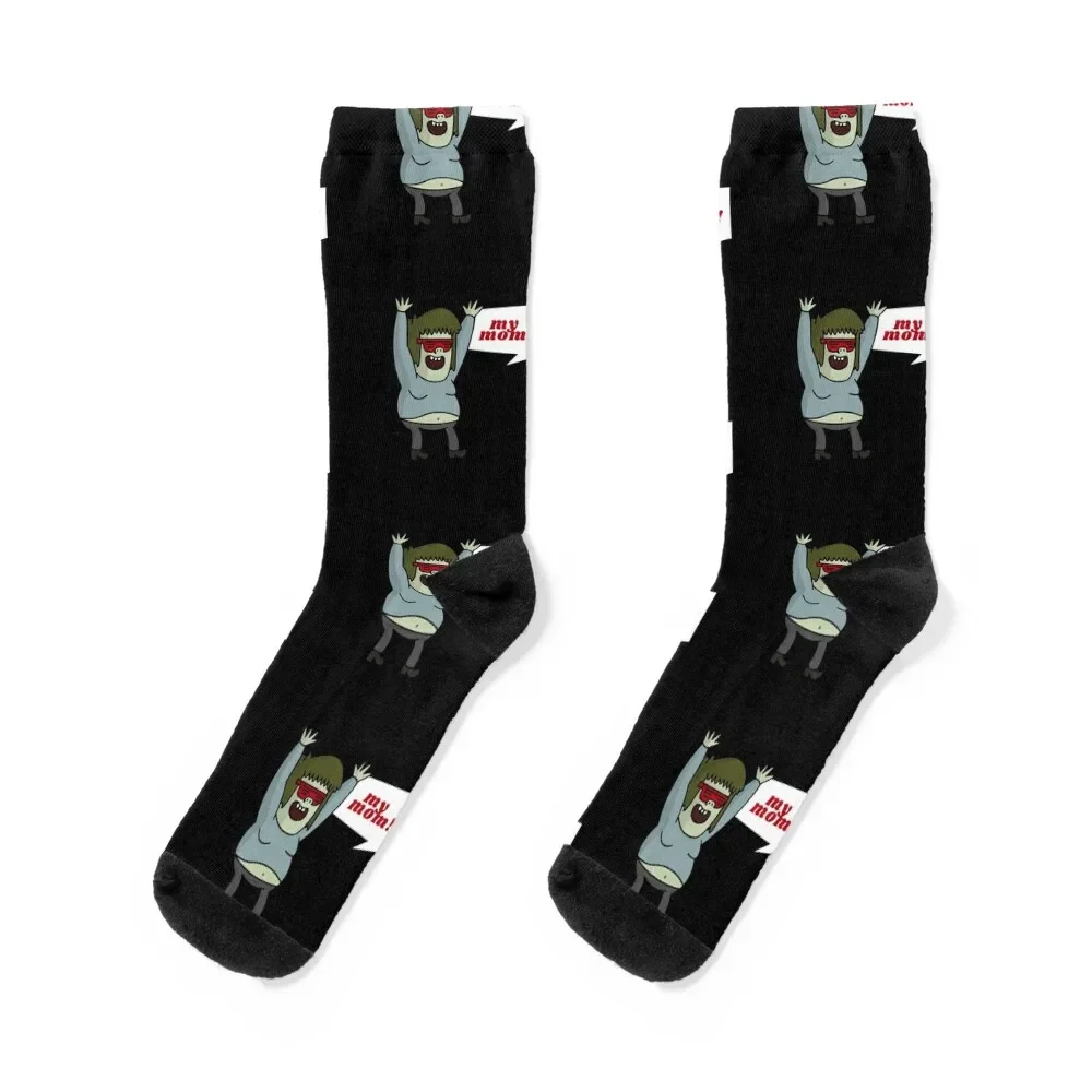 

Muscle Man mom jokes RegularShow Socks shoes cartoon anti slip football Boy Child Socks Women's