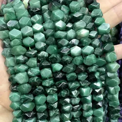 6x11MM Irregular Natural Emerald Green Gemstone Special Cut Loose Spacer Beads For Jewelry Making DIY Bracelet Accessories