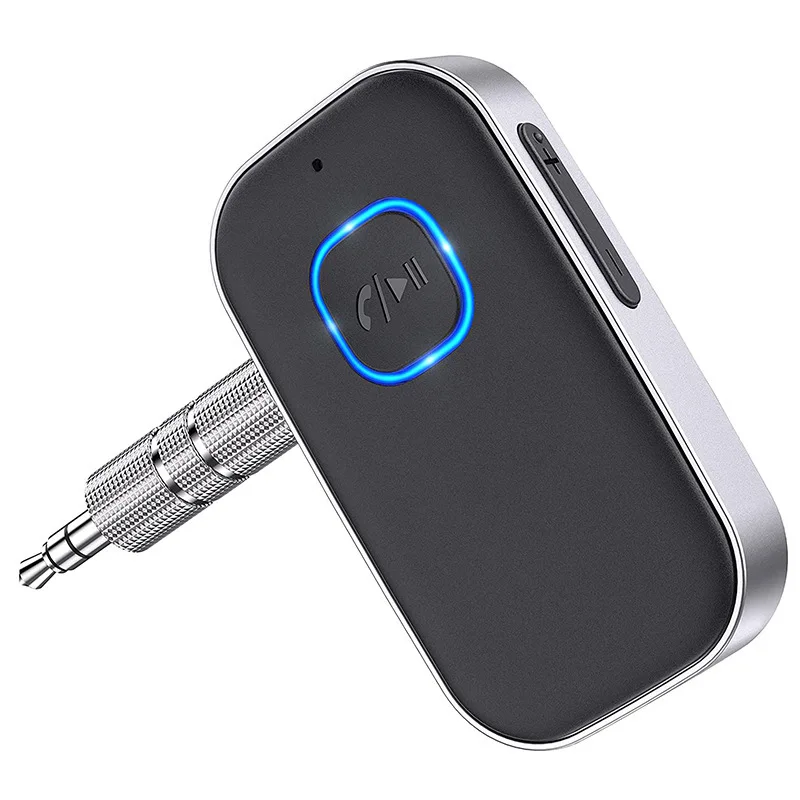 J22 Bluetooth Receiver with Microphone, Car Audio 3.5mm Wireless Audio Converter