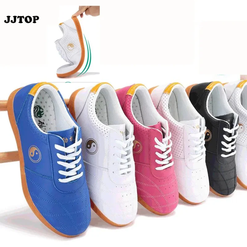 

real leather Martial Arts Shoes Chinese Kung Fu wushu shoes Sport Tai Chi General anti-skidding shoes for Men Women boy girl