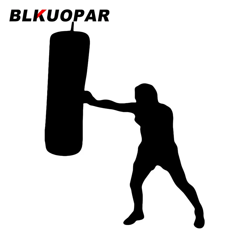

BLKUOPAR Boxing Sandbags Car Stickers Sport Vinyl Decals Scratch-Proof Die Cut Creative Waterproof Laptop Windshield Styling